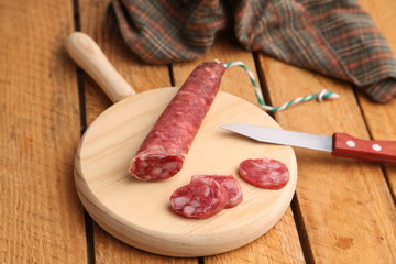 delicious traditional sausage made in Spanish