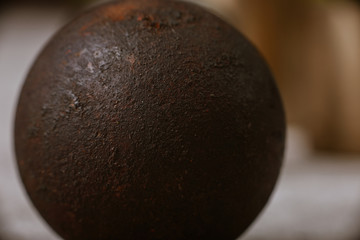 metal balls on a dark background
