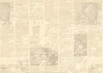Old vintage grunge newspaper paper texture background.