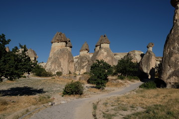 rock formations in cappadocia turkey