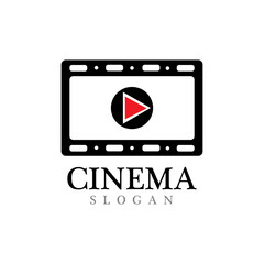 abstrack filmstrip Logo Template vector illustration design