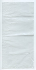 plastic bag texture on a white background
