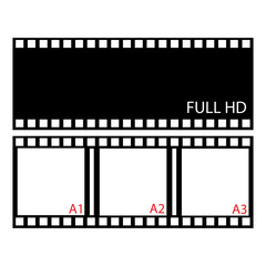 Obraz premium abstrack filmstrip Logo Template vector illustration design
