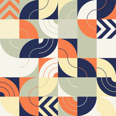 Abstract Retro Looking Vector Pattern