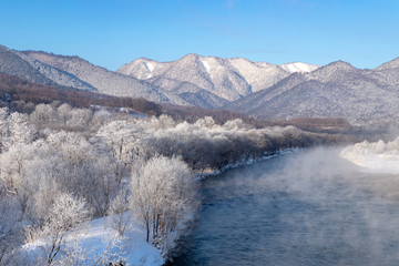 美しい富良野の樹氷　北海道