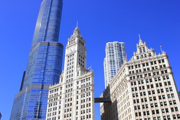 Fototapeta na wymiar Das historische Zentrum von Chicago (USA)