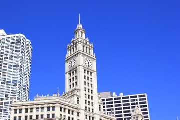 Fototapeta na wymiar Blick auf das Wrigley Building in Chicago