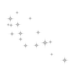 Fireworks star random source stream.  Falling Star. Stars on a white background.