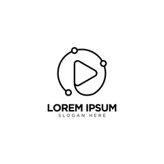 Techno Play Logo Design, Multimedia Logo Template