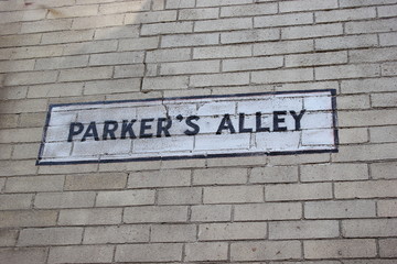 Fototapeta na wymiar USA: Die Parker's Alley in Detroit