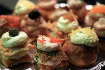 Luxurious decorated snacks