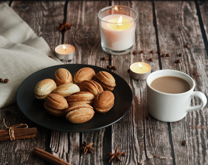 Cookies on a plate. Russian homemade cookies 