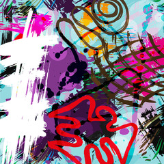 Obraz premium abstract colored graffiti background
