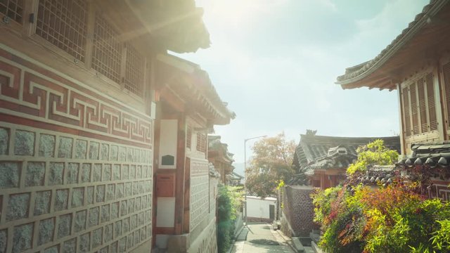 Bukchon Hanok Village in Seoul, South Korea