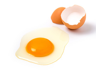 Organic chicken eggs food ingredients concept