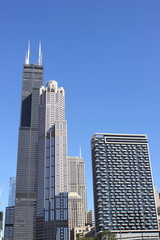 Fototapeta na wymiar Hochhäuser in Chicago