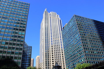 Fototapeta na wymiar Hochhäuser in Amerika (Skyline von Chicago)