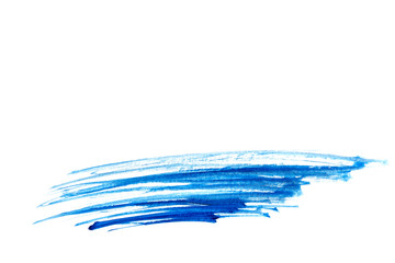 strokes of blue paint