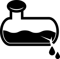 Sewerage tank icon - vector illustration