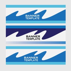Vector abstract banner design web template