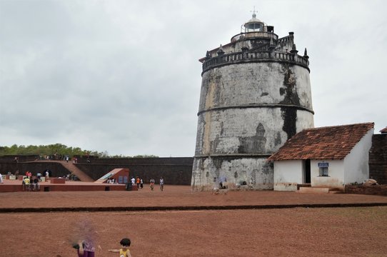 Aguda fort light house, Goa, India