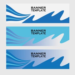 Vector abstract banner design web template