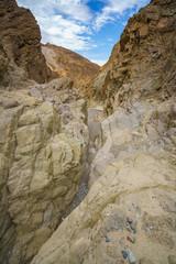 hikink the golden canyon - gower gulch circuit in death valley, california, usa