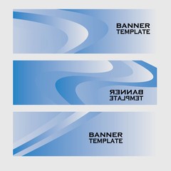 Vector abstract banner design web template