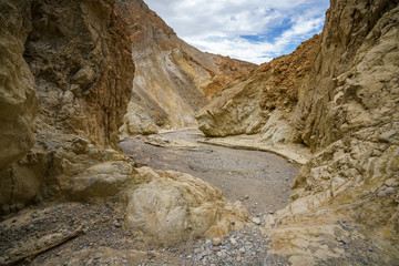 hikink the golden canyon - gower gulch circuit in death valley, california, usa