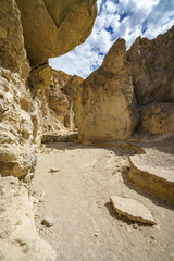 hikink the golden canyon - gower gulch circuit in death valley, california, usa