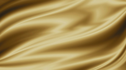 Gold luxury fabric background with copy space