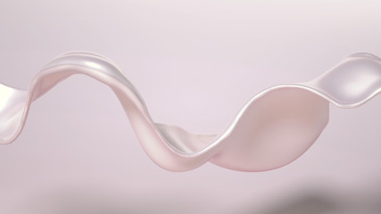 Splash fluid. 3d illustration, 3d rendering.