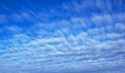 Beautiful clouds against the blue sky