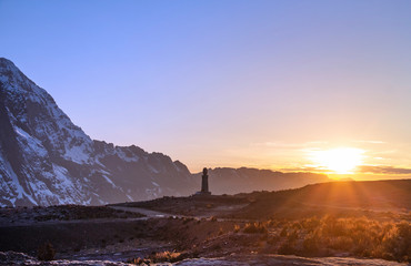 Sunrise in the mountain - Ticlio Peru