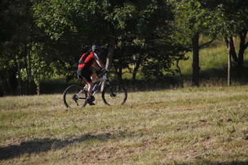 Biking in the countryside
