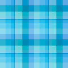Seamless pattern in wonderful creative blue colors for plaid, fabric, textile, clothes, tablecloth and other things. Vector image.