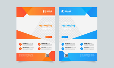 Minimal Business Flyer Corporate Flyer Template Modern Colorful