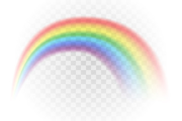 rainbow multicolor realistic vector illustration