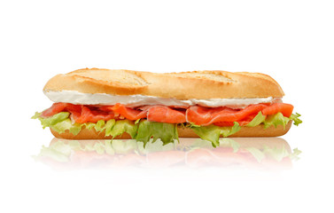 Bocadillo de salmón