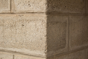 Corner of a brick wall