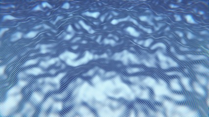 Ocean abstract concept universe scene with planets or element, stars and galaxies or hexagon in outer space showing the beauty of space exploration. Elements furnished.