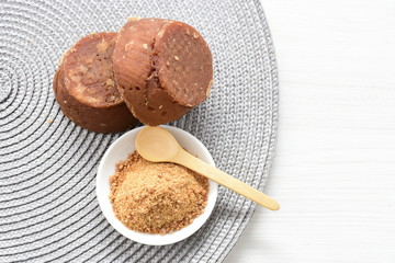  Sugarcane or panela, traditional product of Colombia