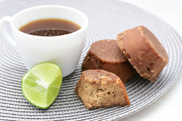  Fresh homemade aguapanela, or Aguadulce, a popular sweet drink from Colombia