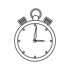 chronometer time equipment isolated icon