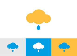 Obraz premium Cloud sign icon - Vector