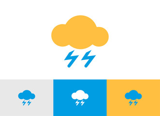 Cloud sign icon - Vector