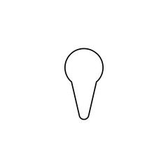 Ice cream icon. Cold food symbol. Logo design element