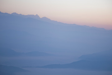 Obraz premium Himalayan Mountains, Nagarkot, Nepal