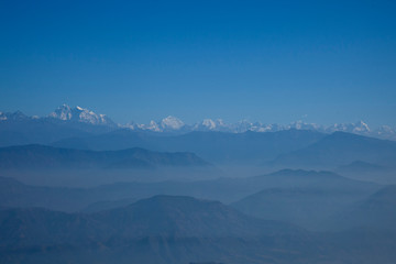 Fototapeta na wymiar Himalayan Mountains, Nagarkot, Nepal