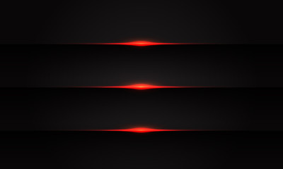 Abstract red line light on black shadow luxury futuristic technology background vector illustration.
